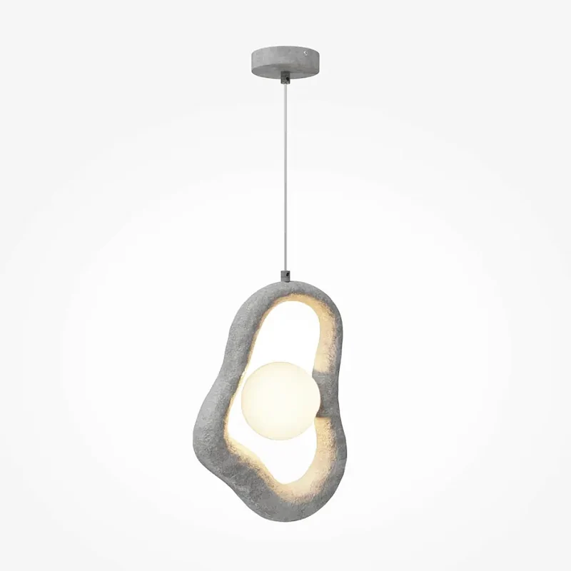 Pendelleuchte – Graues Metall, Glasschirm, 1× G9 Fassung, 340,5 cm Höhe - Opus | Maytoni
