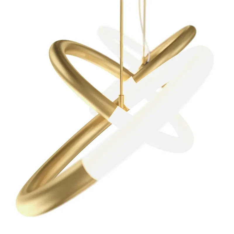 Pendelleuchte – Goldenes Metall, Warmweißes Licht, 40 W Leistung, 2600 lm, 92,7 cm Breite - Node | Maytoni