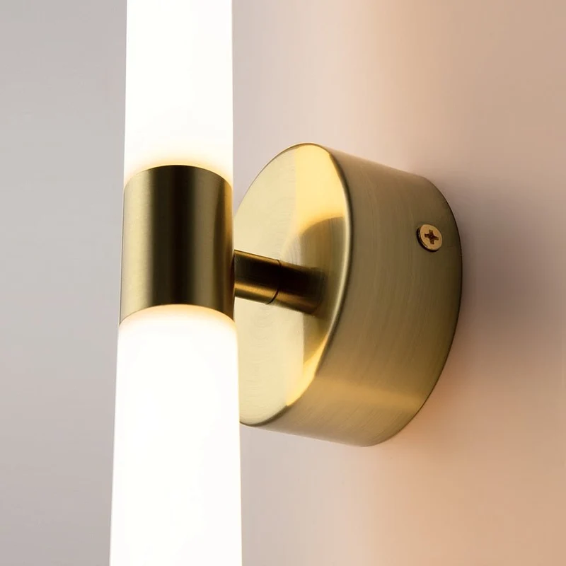 Wandleuchte – Gold Finish, Aluminium Gestell, 360° Licht, 16 W Leistung - Axis | Maytoni