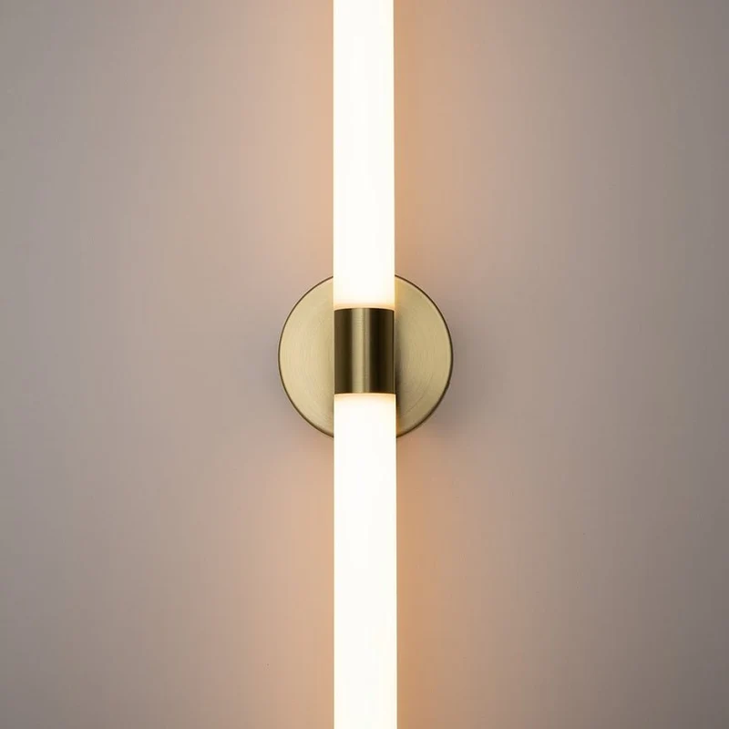 Wandleuchte – Gold Finish, Aluminium Gestell, 360° Licht, 16 W Leistung - Axis | Maytoni