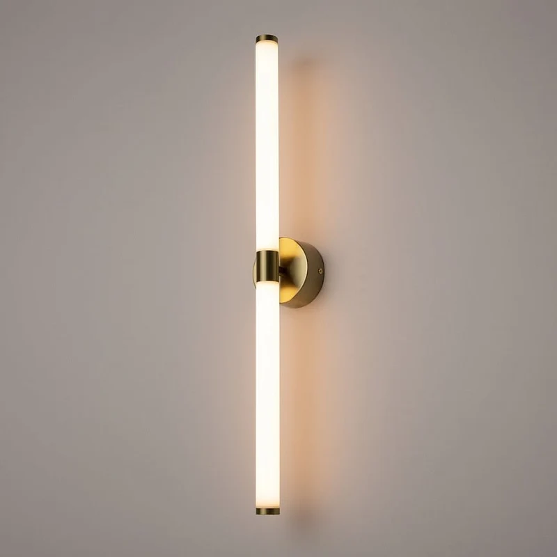 Wandleuchte – Gold Finish, Aluminium Gestell, 360° Licht, 16 W Leistung - Axis | Maytoni