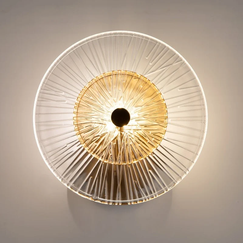 Wandleuchte – Bronzene Optik, Glasschirm, E14 Sockel - Aster | Maytoni