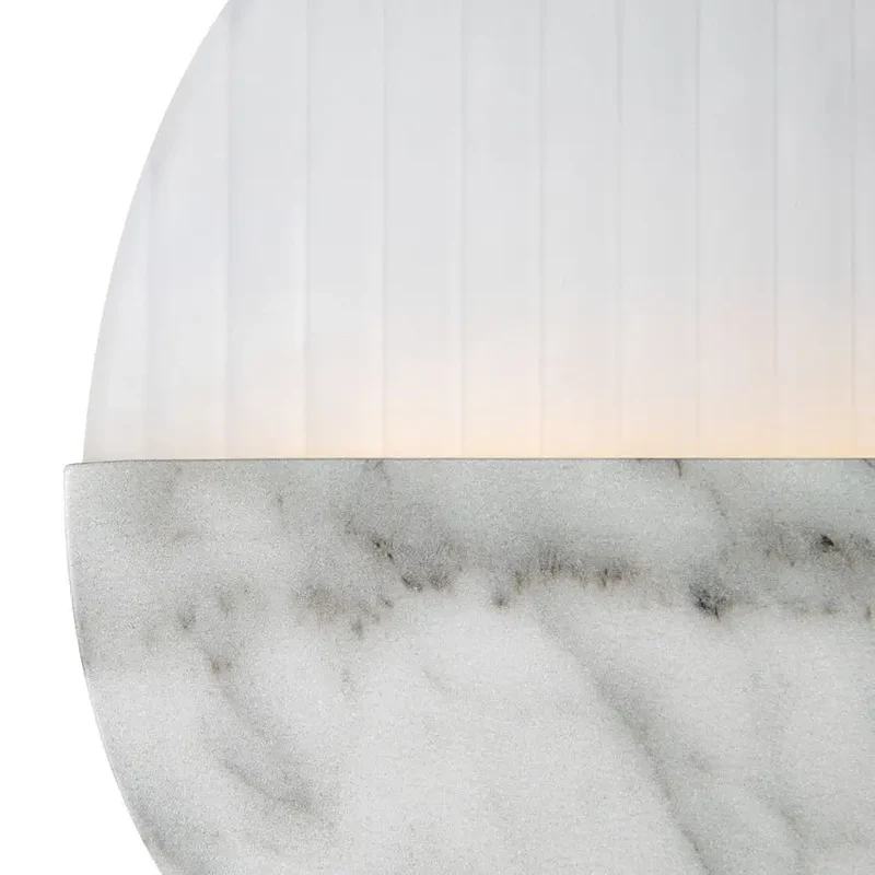 Wandleuchte – Marmorfarbenes Metall, IP20 Schutz, Warmweiß, Ø30 cm - Jupiter | Maytoni