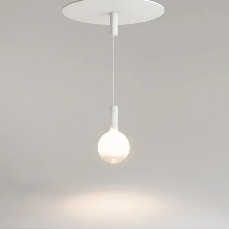 Pendelleuchte – Weißes Metall, Warmweißes Licht, 6 W Leistung, Ø25 cm - Nebula | Maytoni