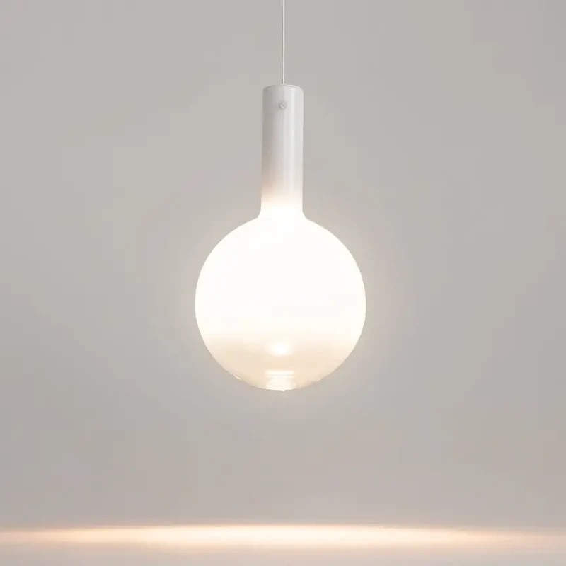 Pendelleuchte – Weißes Metall, Warmweißes Licht, 6 W Leistung, Ø25 cm - Nebula | Maytoni