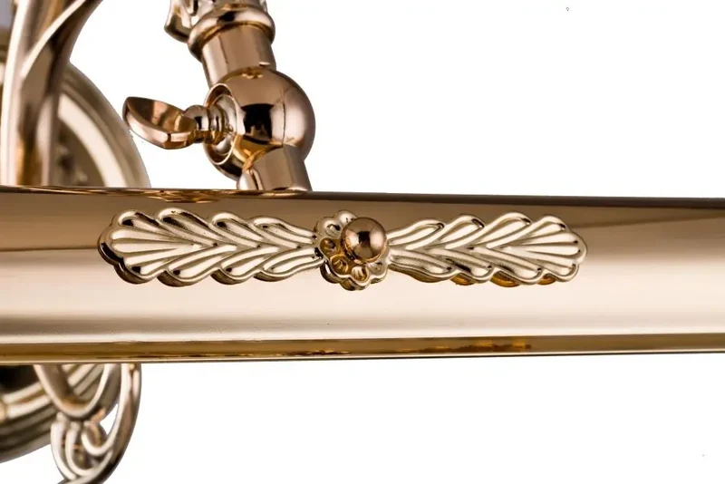 Bilderleuchte – Goldfarbenes Metall, 2× E14 Fassung, 25 W Leistung, 17,1 cm Höhe - Picasso | Maytoni