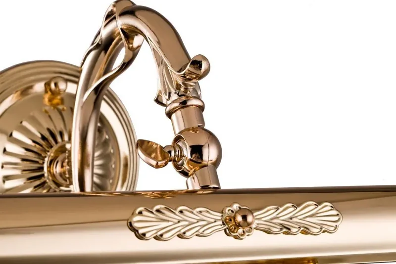 Bilderleuchte – Goldfarbenes Metall, 2× E14 Fassung, 25 W Leistung, 17,1 cm Höhe - Picasso | Maytoni