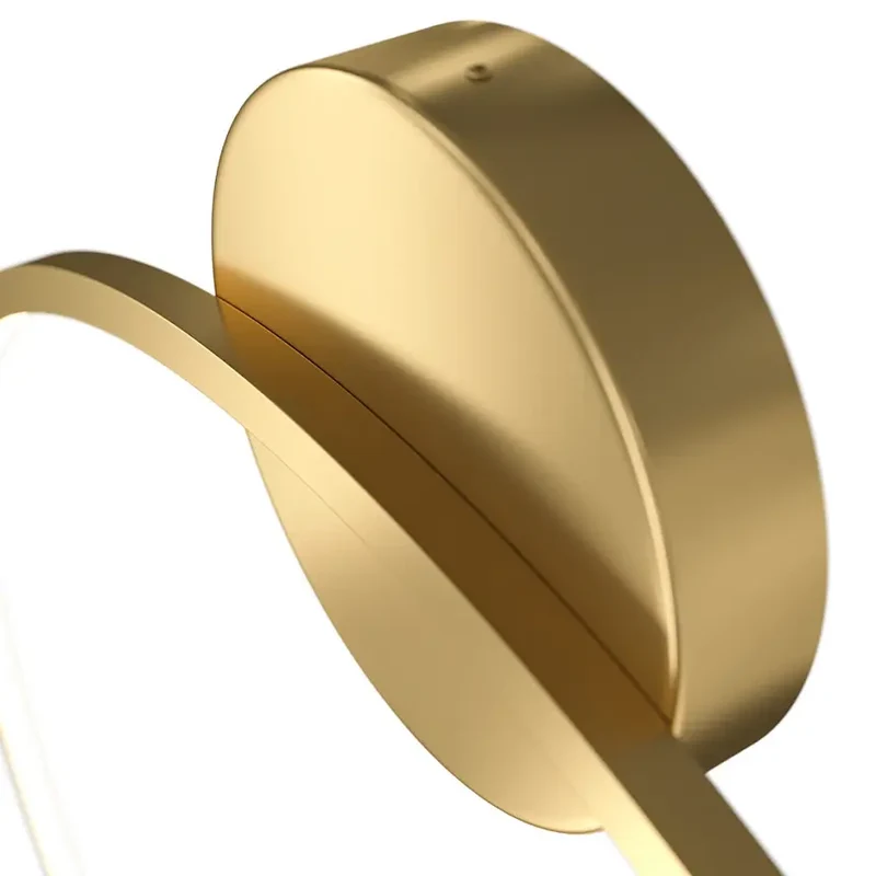 Wandleuchte – Messingfarbenes Aluminium, 47 W Leistung, Neutralweiß Licht, Ø80,0 cm - Halo | Maytoni