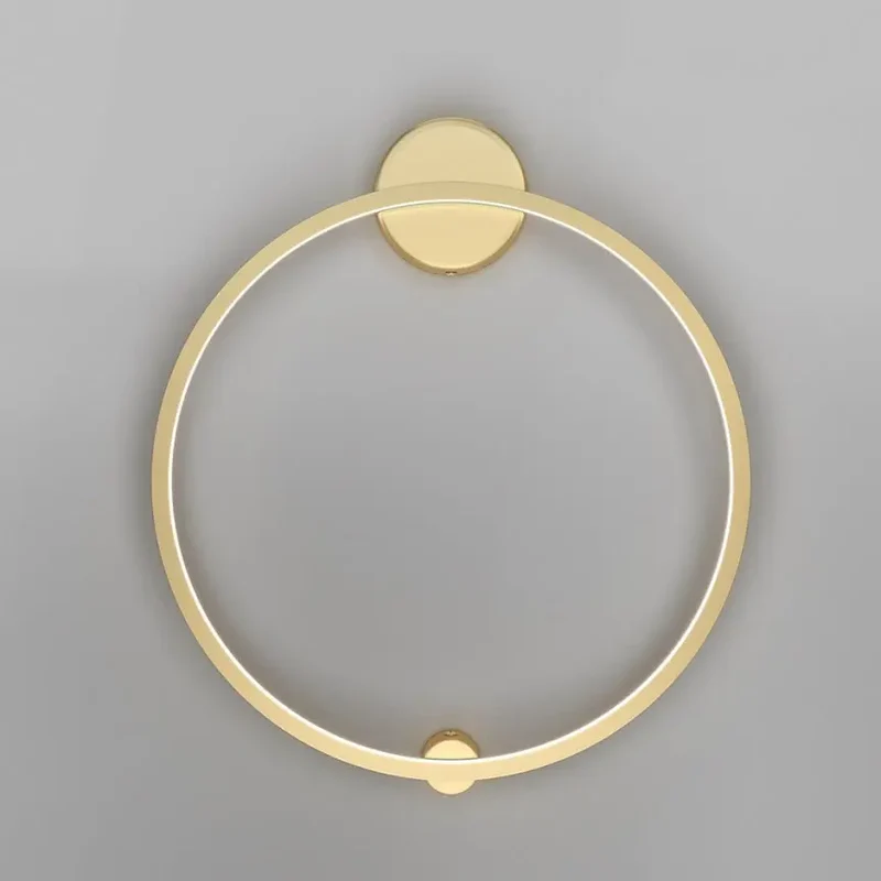 Wandleuchte – Messingfarbenes Aluminium, 36 W Leistung, Neutralweiß Licht, Ø60,0 cm - Halo | Maytoni