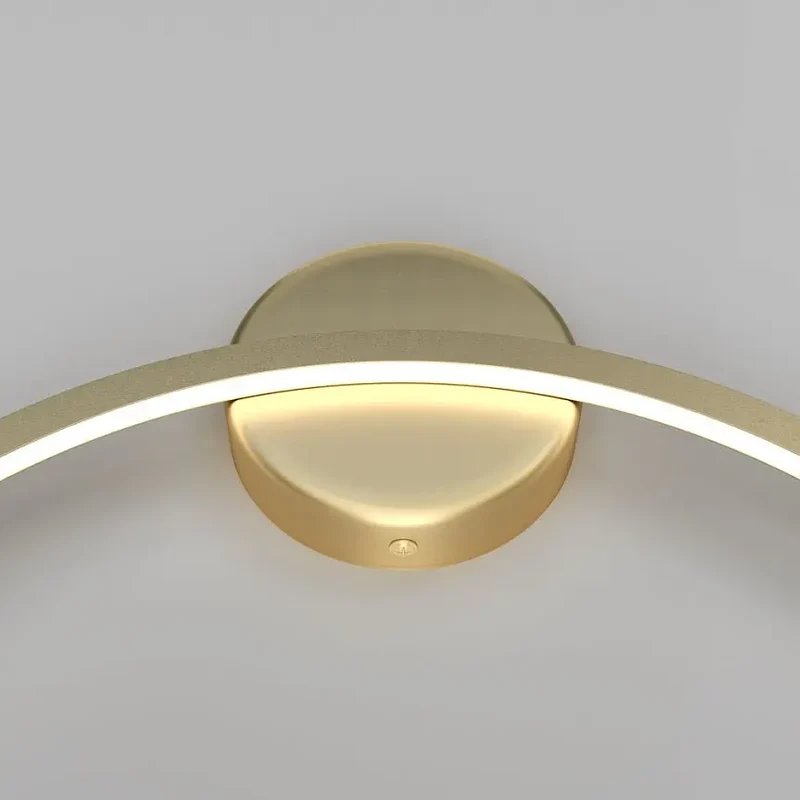 Wandleuchte – Messingfarbenes Aluminium, 36 W Leistung, Neutralweiß Licht, Ø60,0 cm - Halo | Maytoni