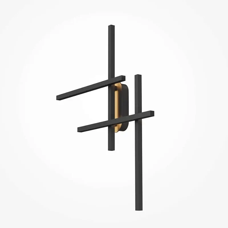 Wandleuchte – Schwarzes Aluminium, 24 W Leistung, IP20 Schutzart, 78,0 cm Höhe - Halo | Maytoni