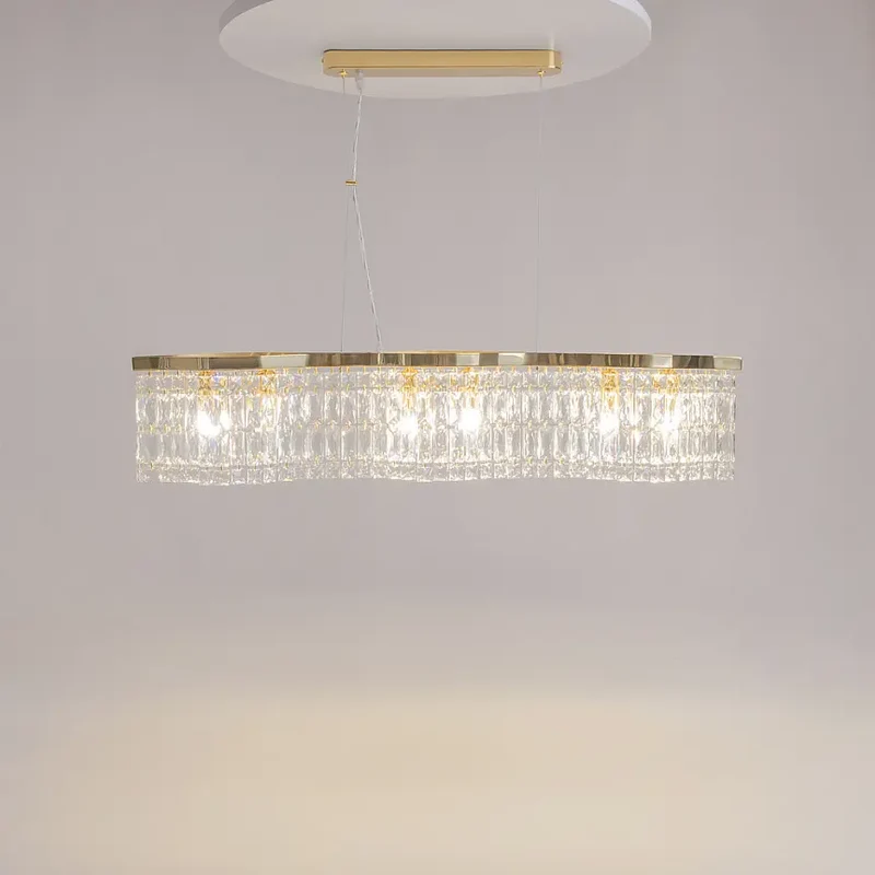 Pendelleuchte – Goldmetall, Kristallschirm, 6-flammig - Dune | Maytoni
