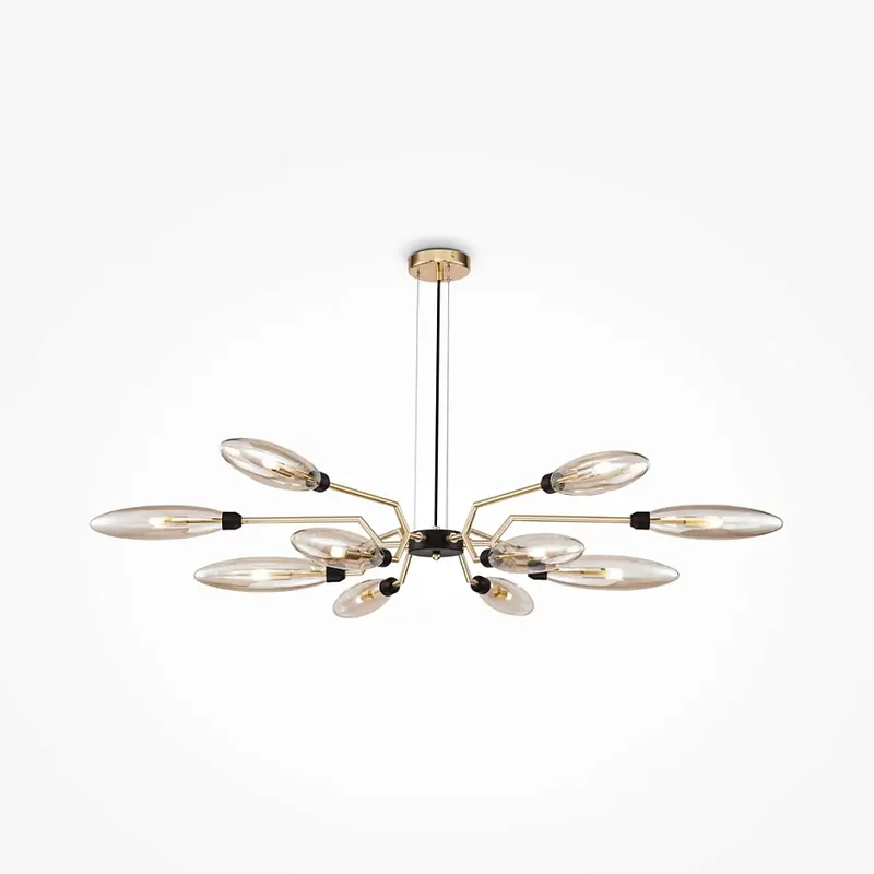 Pendelleuchte – Goldfarbe, Metall Glas, Edle Lichtwirkung - Ventura | Maytoni
