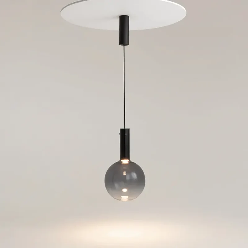 Pendelleuchte – Schwarzes Metall, Warmweißes Licht, 6 W Leistung, Ø25 cm - Nebula | Maytoni
