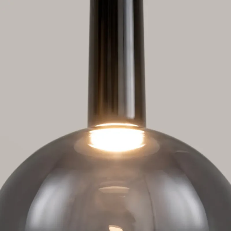 Pendelleuchte – Schwarzes Metall, Warmweißes Licht, 6 W Leistung, Ø25 cm - Nebula | Maytoni