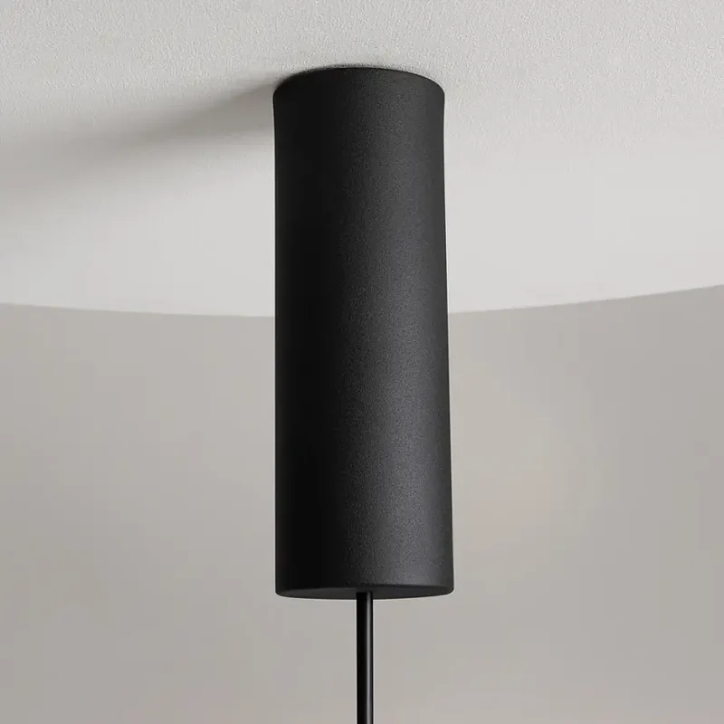 Pendelleuchte – Schwarzes Metall, Warmweißes Licht, 6 W Leistung, Ø25 cm - Nebula | Maytoni