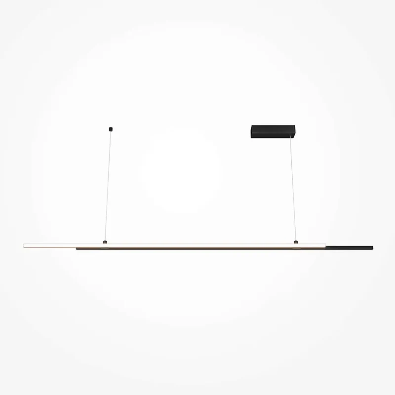 Pendelleuchte – Schwarzes Aluminium, 48 W Leistung, Neutralweiß Licht, 150,0 cm Länge - Halo | Maytoni