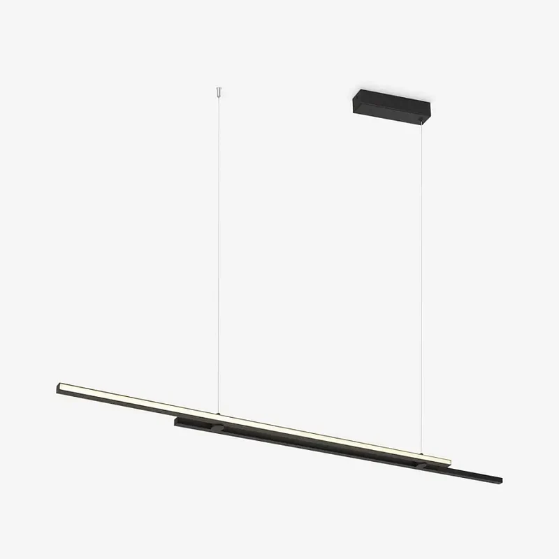 Pendelleuchte – Schwarzes Aluminium, 48 W Leistung, IP20 Schutzart, 150,0 cm Länge - Halo | Maytoni