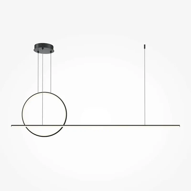 Pendelleuchte – Schwarzes Aluminium, 40 W Leistung, 1430 mm Länge, IP20 Schutz - Halo | Maytoni