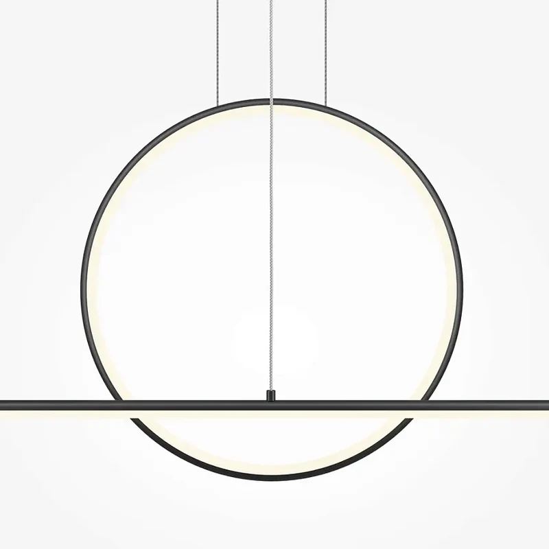 Pendelleuchte – Schwarzes Aluminium, 40 W Leistung, 1430 mm Länge, IP20 Schutz - Halo | Maytoni