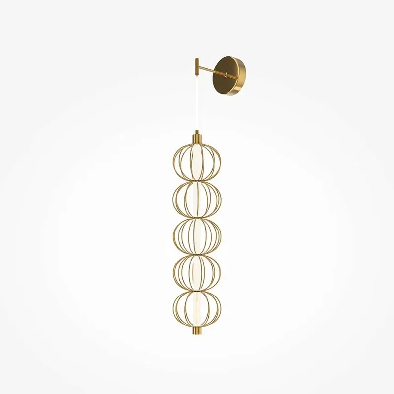 Wandleuchte – Goldenes Metall, 17 W Leistung, Warmweiß Licht - Golden Cage | Maytoni