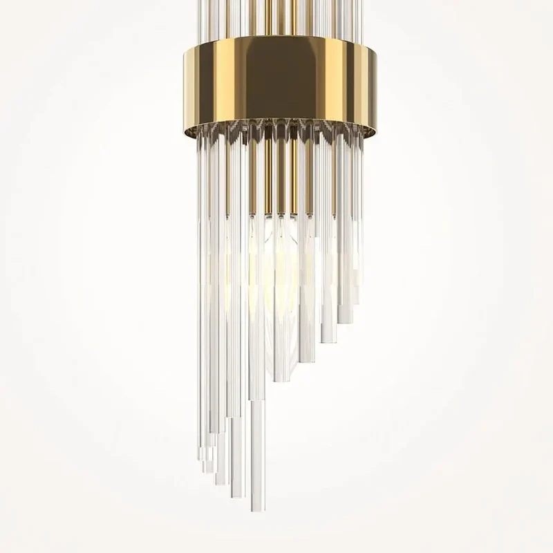 Wandleuchte – Goldfarbenes Metall, 2× E14 Fassung, Glasschirme, 60 W Leistung, Höhe 46,2 cm - Frame | Maytoni