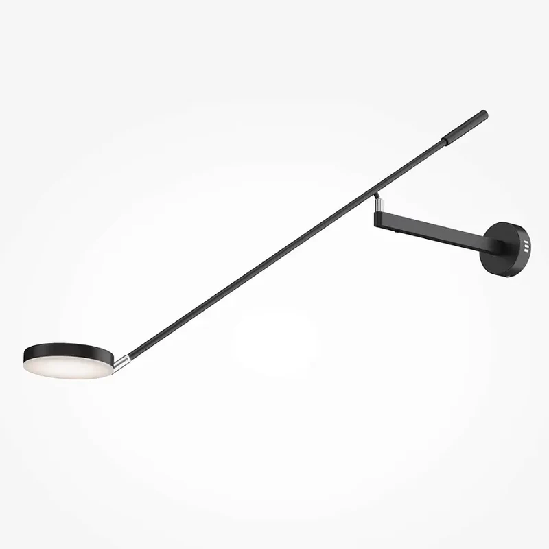 Wandleuchte – Schwarzes Metall, Langarm-Design, 6 W Leistung, Warmweiß - Fad | Maytoni