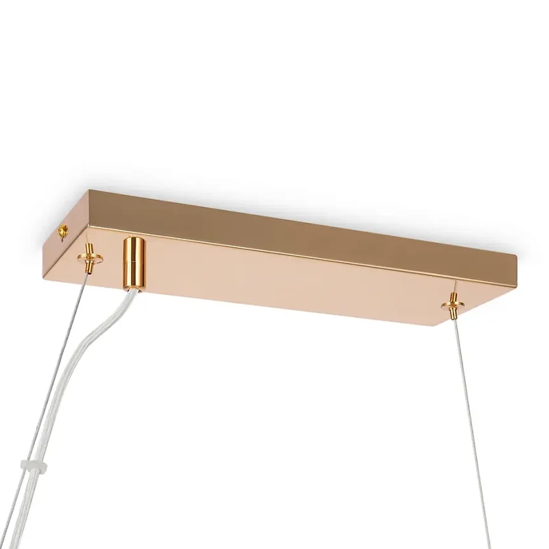 Pendelleuchte – Gold Metall, 25-flammiges Design, Glasschirme - Dallas | Maytoni