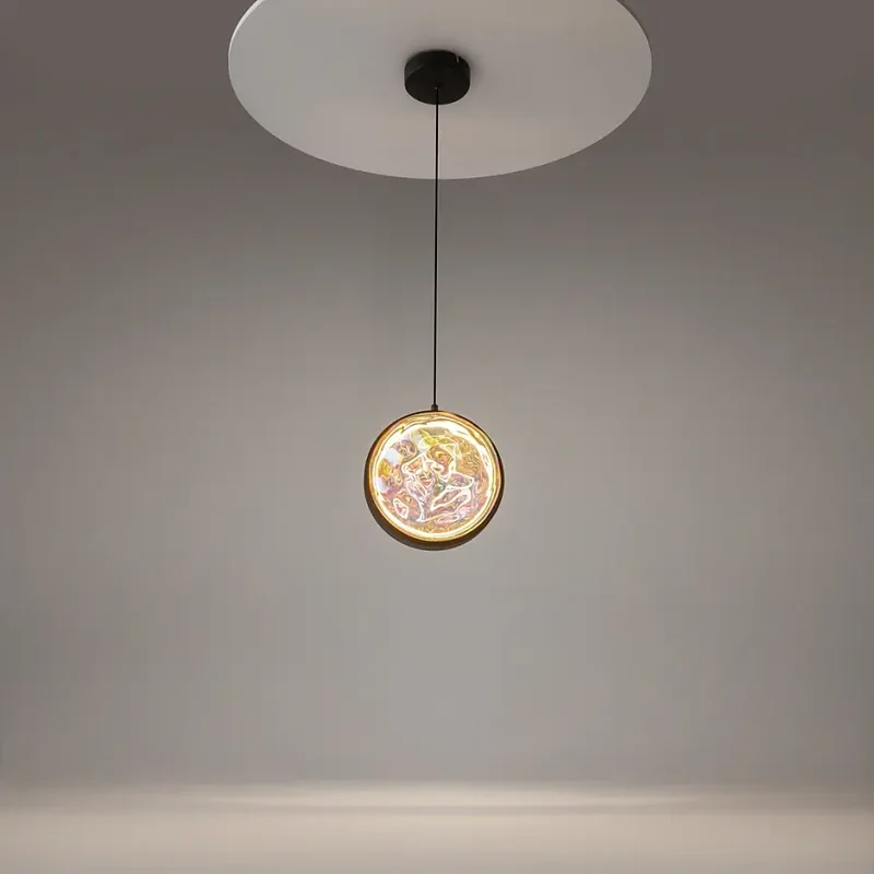 Pendelleuchte – Schwarzes Metall und Glasschirm, 6 W Leistung, Warmweiß, 319 cm Höhe - Misterio | Maytoni