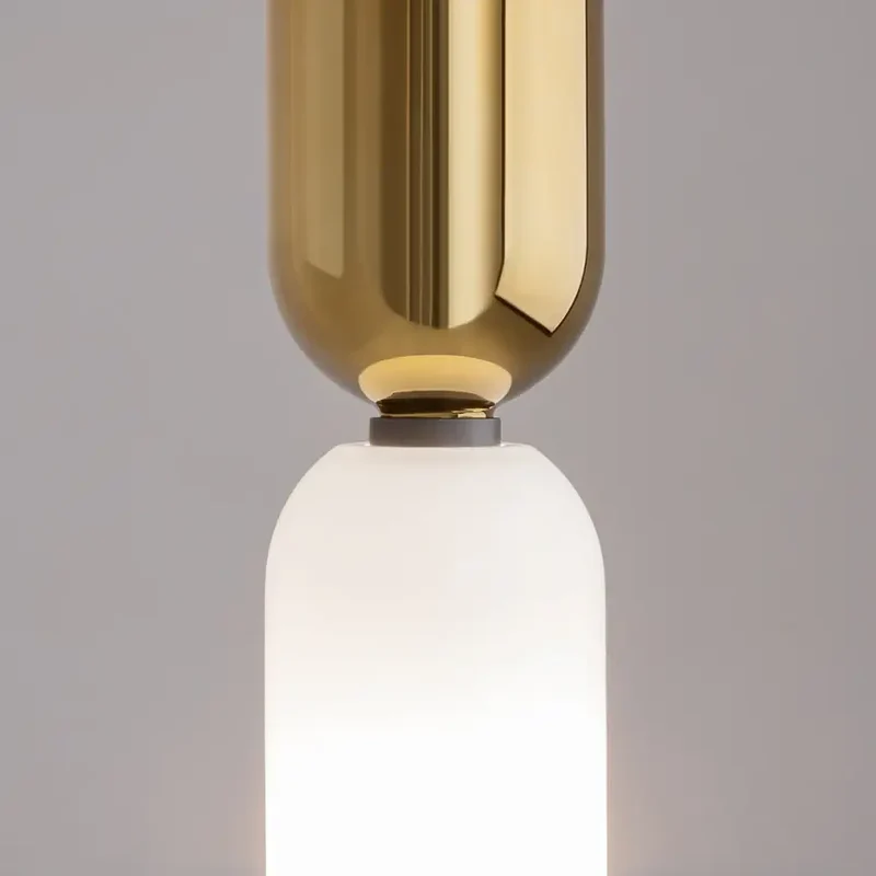 Pendelleuchte – Gold-Schwarz, Glasschirm, 1× E14, 40 W, Ø8 cm - Memory | Maytoni
