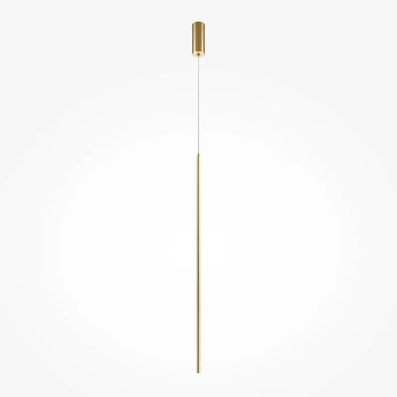 Pendelleuchte – Messingfarbenes Aluminium, 15 W Leistung, IP20 Schutzart, 415,0 cm Höhe - Halo | Maytoni
