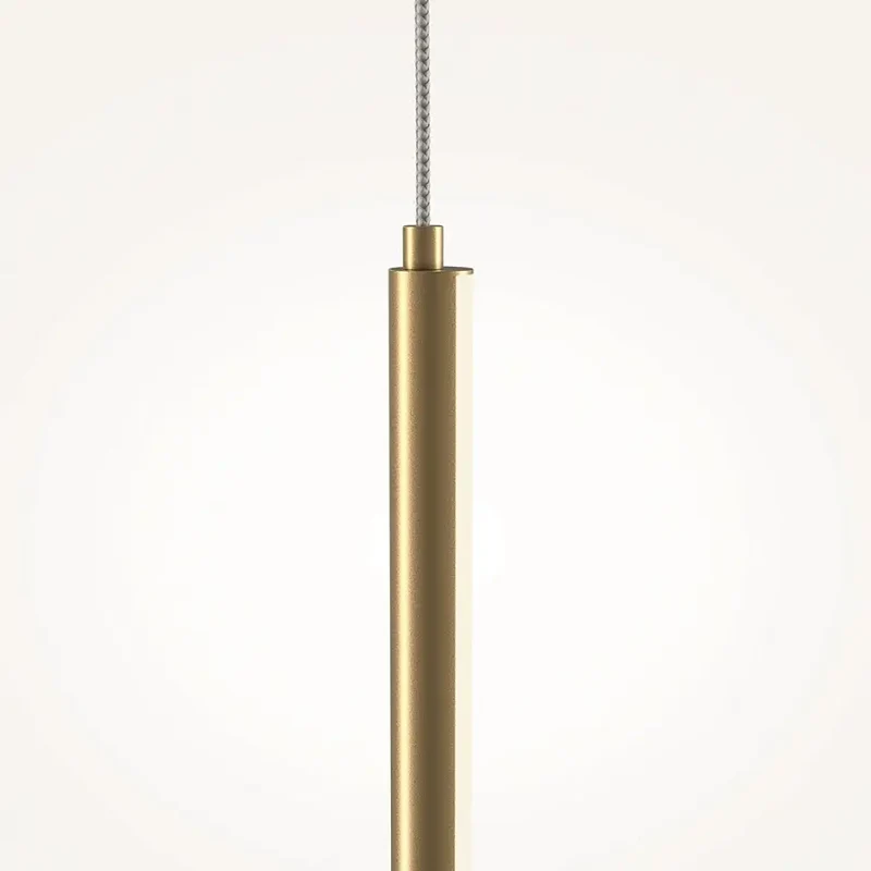 Pendelleuchte – Messingfarbenes Aluminium, 15 W Leistung, IP20 Schutzart, 415,0 cm Höhe - Halo | Maytoni