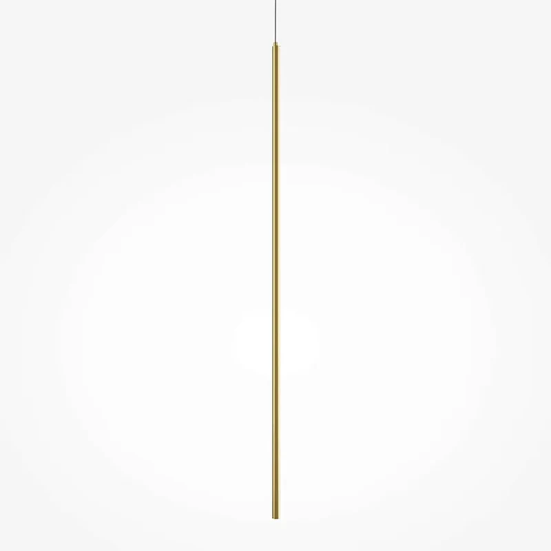 Pendelleuchte – Messingfarbenes Aluminium, 15 W Leistung, IP20 Schutzart, 415,0 cm Höhe - Halo | Maytoni