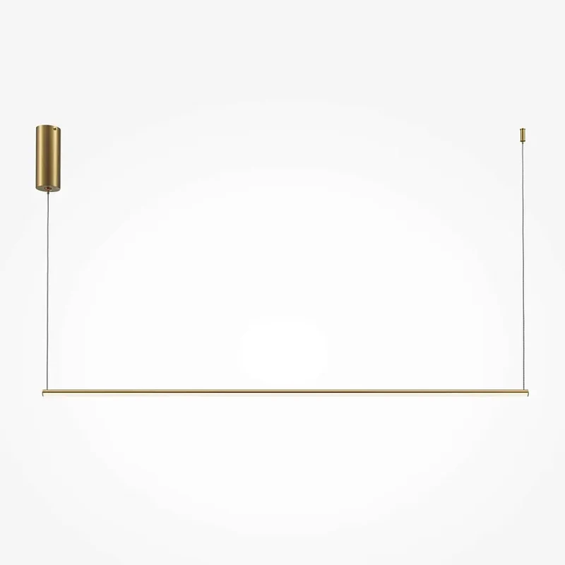 Pendelleuchte – Messingfarbenes Aluminium, 16 W Leistung, IP20 Schutzart, 120,0 cm Länge - Halo | Maytoni