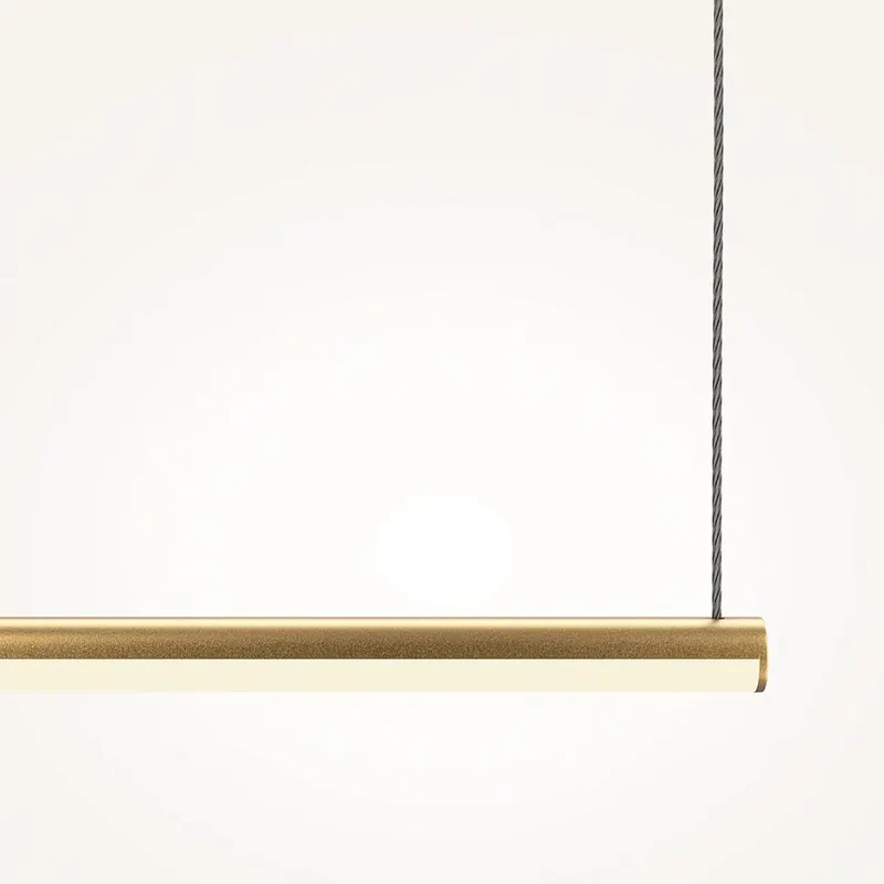 Pendelleuchte – Messingfarbenes Aluminium, 16 W Leistung, IP20 Schutzart, 120,0 cm Länge - Halo | Maytoni