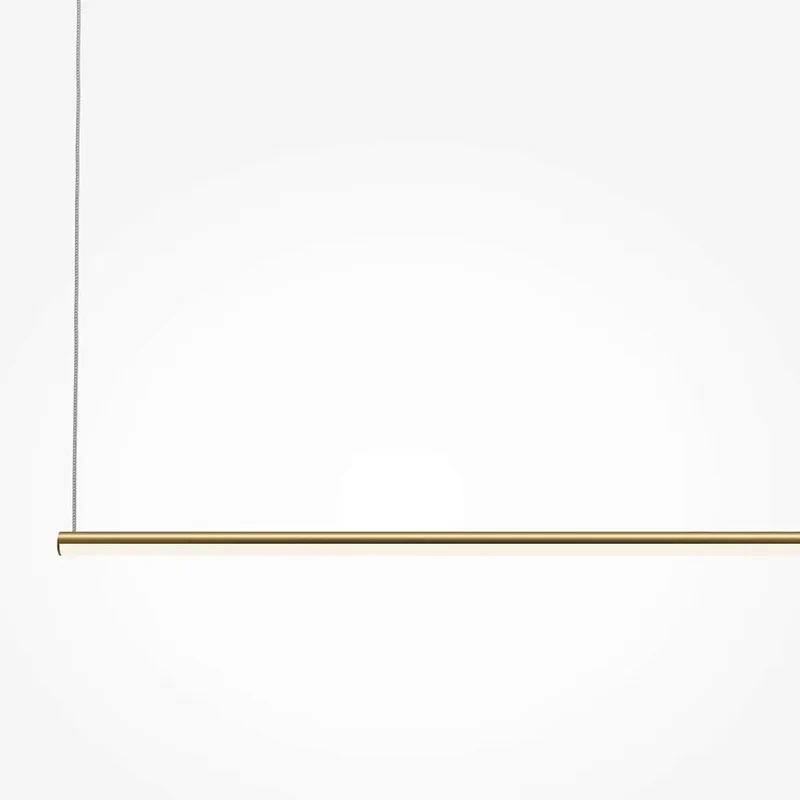 Pendelleuchte – Messingfarbenes Aluminium, 16 W Leistung, IP20 Schutzart, 120,0 cm Länge - Halo | Maytoni