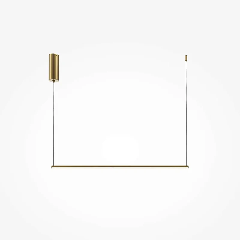 Pendelleuchte – Messingfarbenes Aluminium, 10 W Leistung, IP20 Schutzart, 80,0 cm Länge - Halo | Maytoni