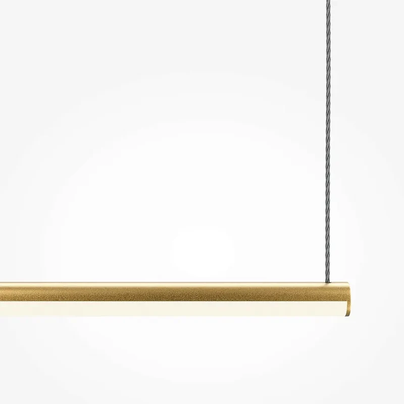 Pendelleuchte – Messingfarbenes Aluminium, 10 W Leistung, IP20 Schutzart, 80,0 cm Länge - Halo | Maytoni