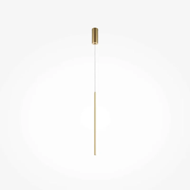 Pendelleuchte – Messingfarbenes Aluminium, 11 W Leistung, IP20 Schutzart, 375,0 cm Höhe - Halo | Maytoni
