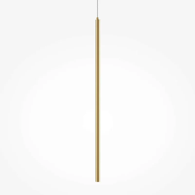 Pendelleuchte – Messingfarbenes Aluminium, 11 W Leistung, IP20 Schutzart, 375,0 cm Höhe - Halo | Maytoni