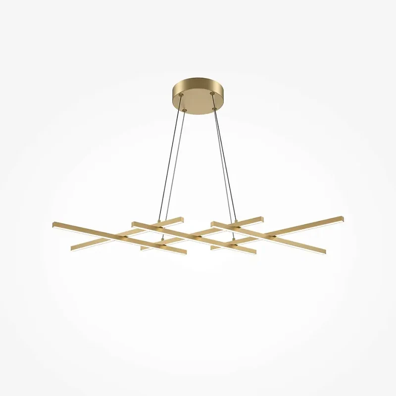 Pendelleuchte – Messingfarbenes Aluminium, 40 W Leistung, 307,0 cm Höhe - Halo | Maytoni