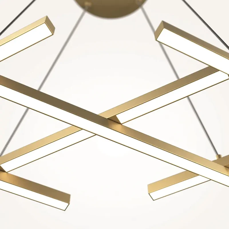 Pendelleuchte – Messingfarbenes Aluminium, 40 W Leistung, 307,0 cm Höhe - Halo | Maytoni