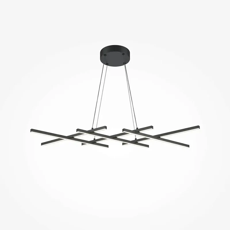 Pendelleuchte – Schwarzes Aluminium, 40 W Leistung, 307,0 cm Höhe - Halo | Maytoni