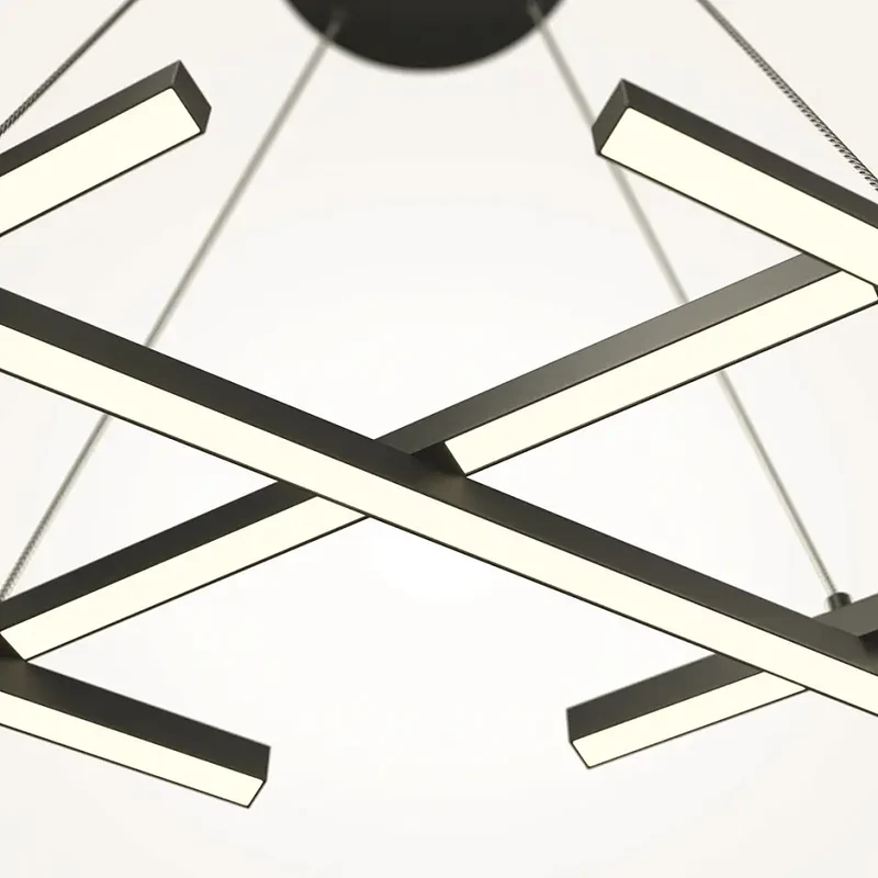 Pendelleuchte – Schwarzes Aluminium, 40 W Leistung, 307,0 cm Höhe - Halo | Maytoni