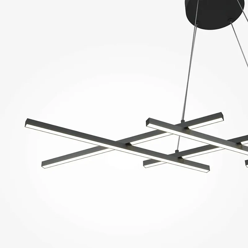 Pendelleuchte – Schwarzes Aluminium, 40 W Leistung, 307,0 cm Höhe - Halo | Maytoni