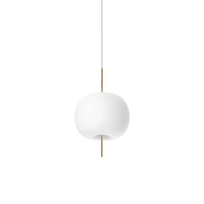Kundalini Opalglas Pendelleuchte Kushi Ø 16cm