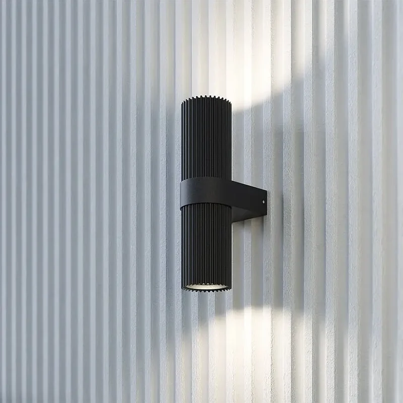 Wandleuchte – Schwarzes Aluminium, 2-flammig, Zylindrische Form - Dynamics | Maytoni