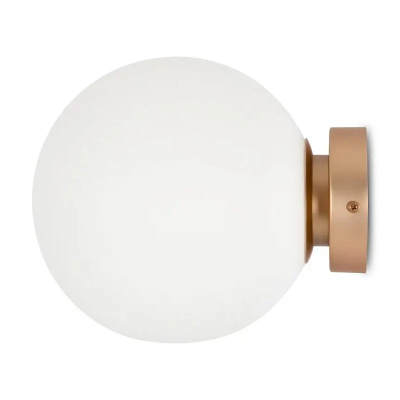 Wandleuchte – Goldenes Metall, Runde Glaskugel, 20 cm - Basic Form | Maytoni