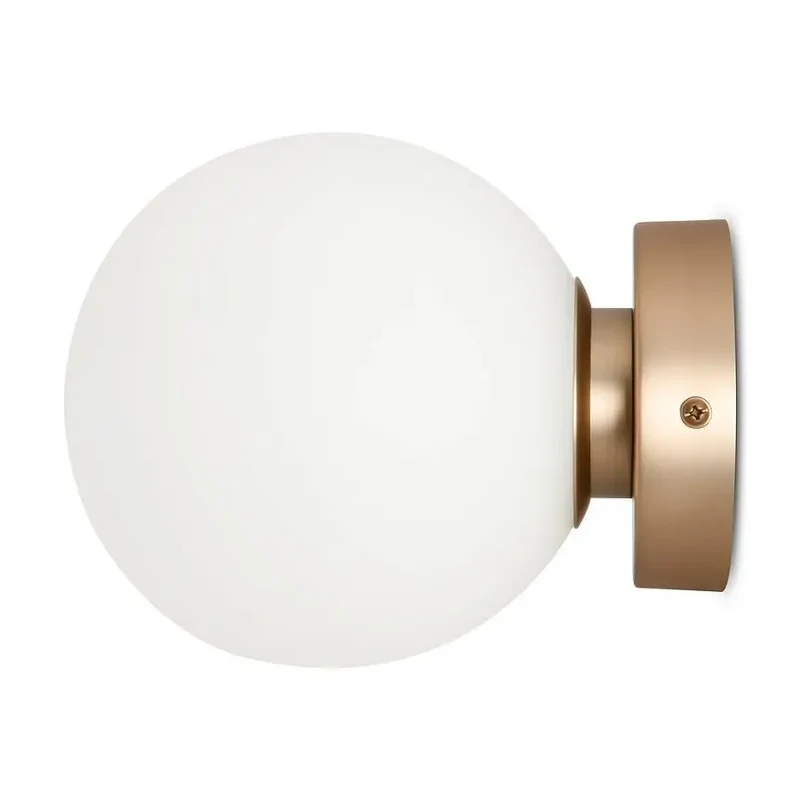 Wandleuchte – Goldenes Metall, Runde Glaskugel, 15 cm - Basic Form | Maytoni
