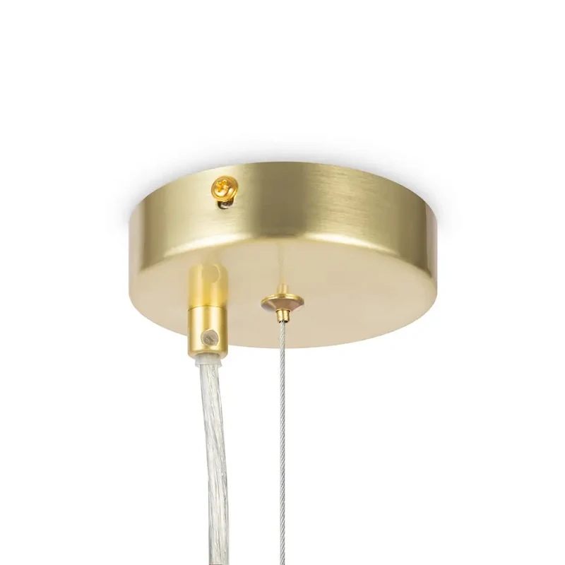 Pendelleuchte – Messing Metall, 6-flammiges Design, Glasschirme - Dallas | Maytoni